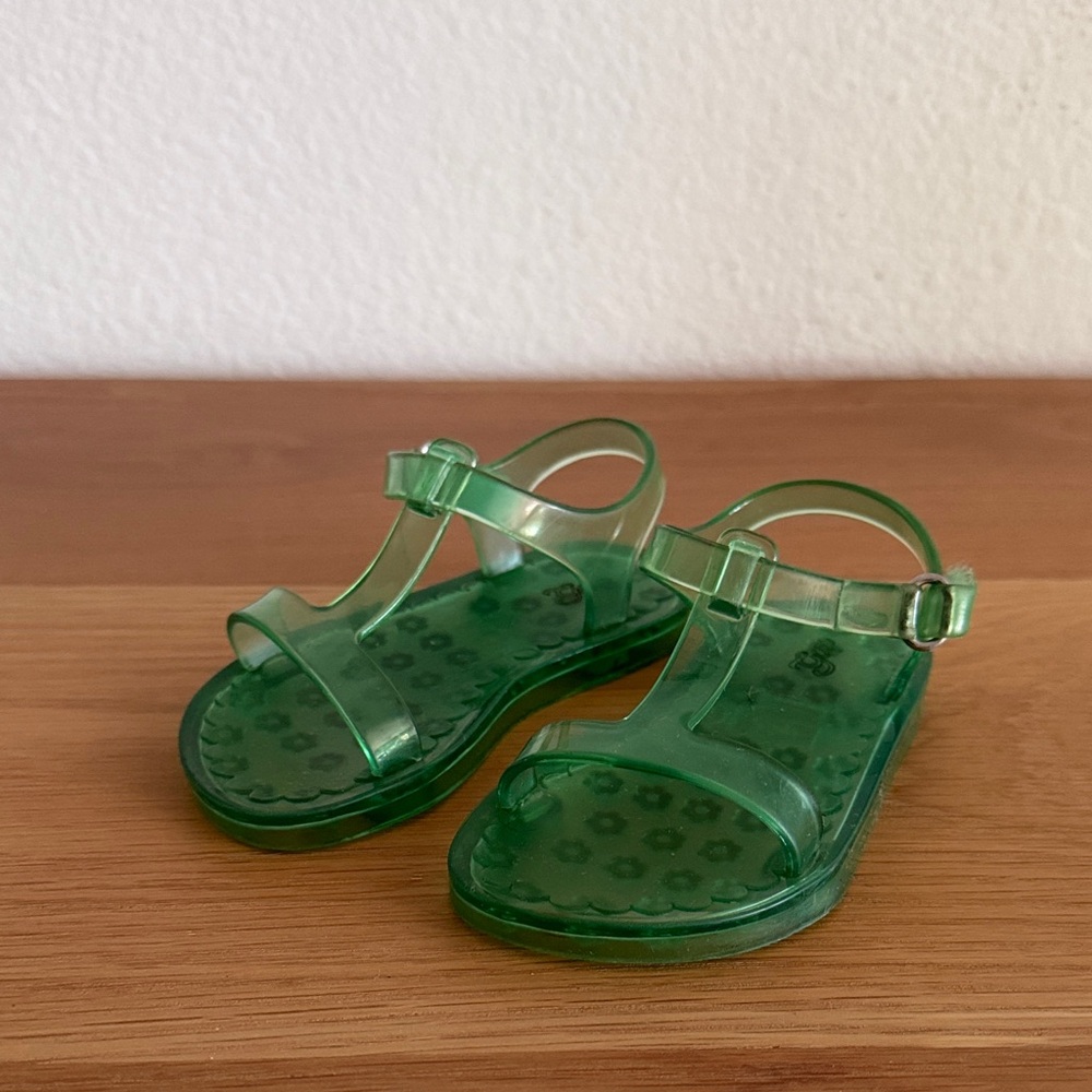 Gap toddler girls green jelly sandal